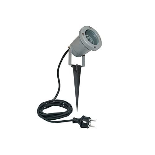 CLE NAUTILUS LED Erdspießstrahler GU10 230V max. 25W Spießstrahler mit Kabel und Schukostecker von CLE CARDAN LIGHT EUROPE