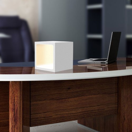 Gaga Lamp Design TAIKOO CUBE Würfelleuchte weiß 18x0,3W LED von CLE CARDAN LIGHT EUROPE