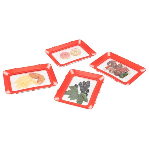 CLEADONG Aufschnittboxen für Kühlschrank, Frischhaltebox Lebensmittelkonservierung, Frischhaltetablett, Umweltfreundliches Design - Wiederverwendbares Einmachtablett (8 Stück) von CLEADONG