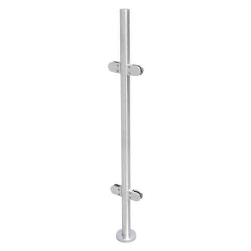 CLEADONG Edelstahl Geländerpfosten Balustraden Glasgeländer Geländerbalkon, Treppen Balustrade Geländer Pole, Für Treppe, Balkon, Terrasse, Geeignetes Glas CLEADONG Edelstahl Geländerpfosten Balustraden Glasgeländer Geländerbalkon, Treppen Balustrade Geländer Pole, Für Treppe, Balkon, Terrasse, Geeignetes Glas von CLEADONG
