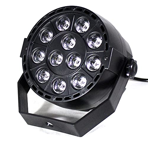 CLEADONG LED Par Strahler 12x3W, 30W Discolicht Partylicht RGB, DMX512 it Fernbedienung für Tanz Bar Karaoke Festival Schwarz von CLEADONG