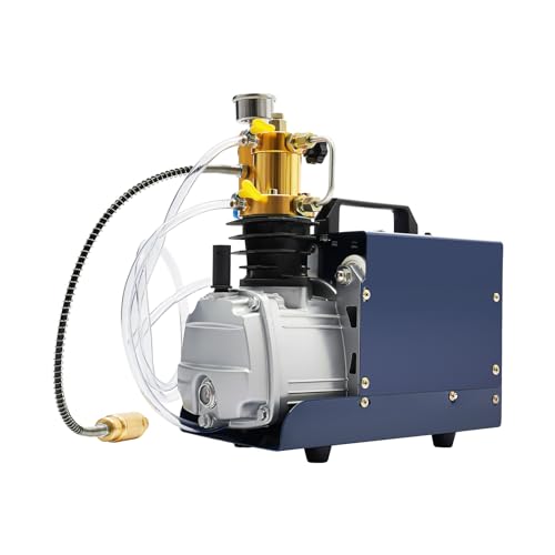 CLEADONG PCP Kompressor 300bar Automatisch Luftkompressor 1,8 KW Hochdruck Luftpumpe 30 Mpa Auto-Stop Kompressor 80L/Min Hochdruckluftpumpe für Paintball PCP-Gewehr Luftpistole Tauchflasche von CLEADONG