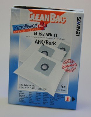CleanBag Staubsaugerbeutel M198AFK11 für AFK/Bork P56, P67, P675, T210, 1750 CleanBag Staubsaugerbeutel M198AFK11 für AFK/Bork P56, P67, P675, T210, 1750 von Cleanbag