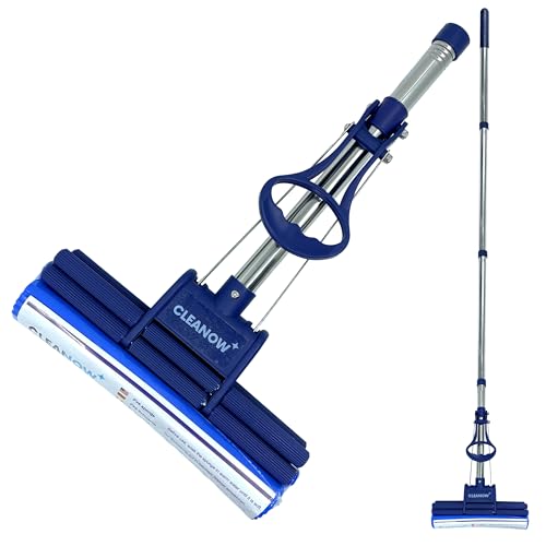 Cleanow OneTouch GO! Bodenreiniger, Bodenwischer, Wring-Mopp, Wischmopp mit Auswringfunktion (Mop) von CLEANOW