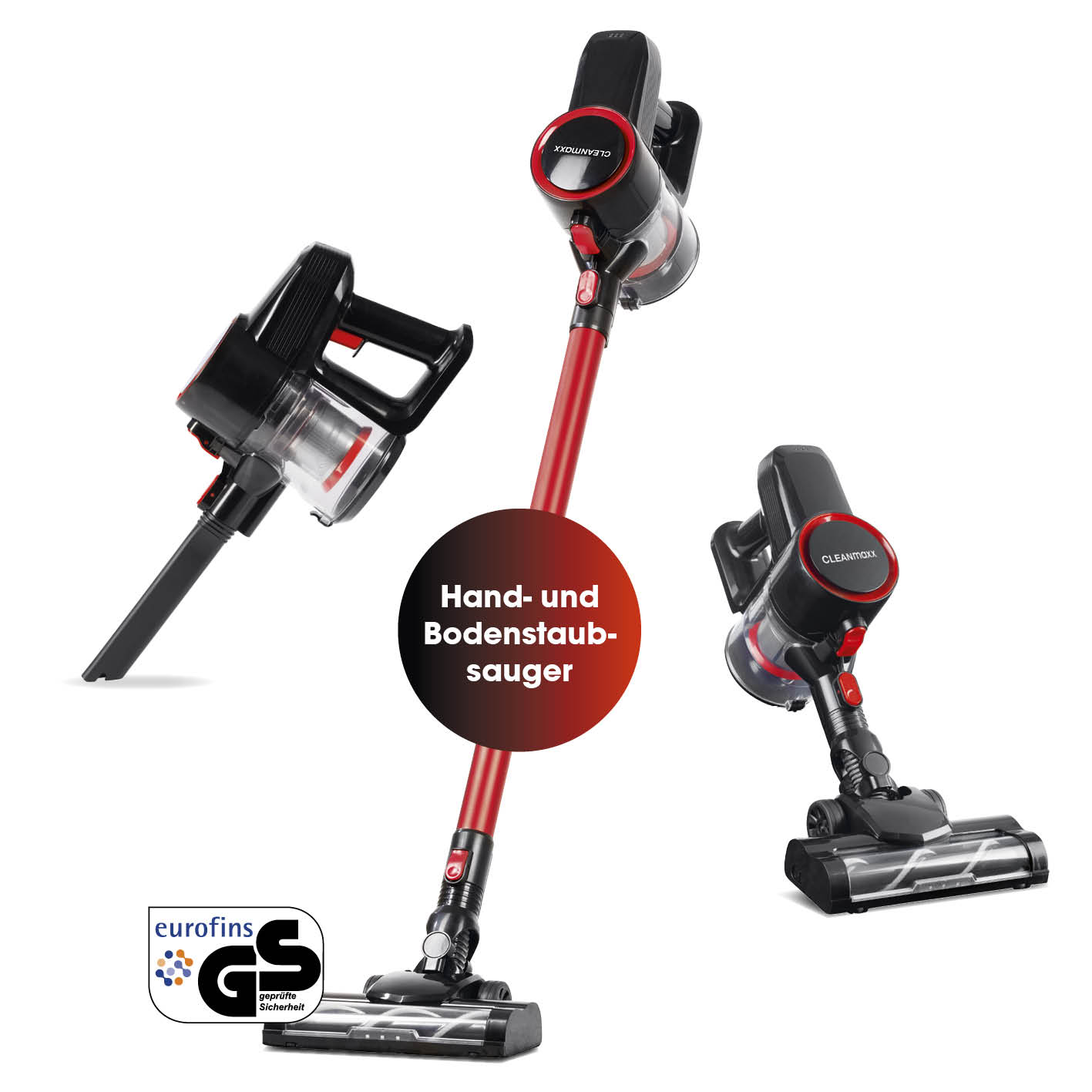 Akku-Zyklon-Staubsauger mit elektr. Bodendüse Akku-Zyklon-Staubsauger mit elektr. Bodendüse von CLEANmaxx