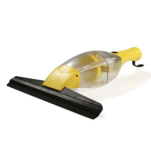CLEANmaxx Akku-Fensterreiniger | Streifenfreie Sauberkeit | z.B. für Fenster, Fliesen, Spiegel | Keine Tropfen | Li-Ion Akku 1500 mA |[Gelb] von CLEANmaxx