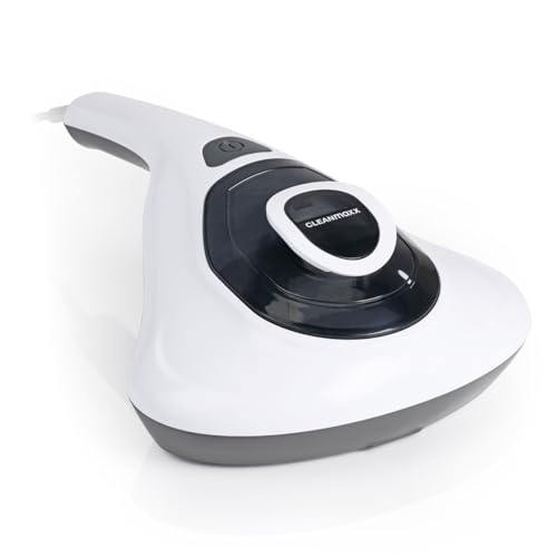 CLEANmaxx Milbensauger für Matratzen mit UV-C-Licht | Matratzenreiniger mit HEPA-Filter, entfernt 99,9% Aller Milben | Matratzensauger mit Ultraschall, Hitze & Vibration von CLEANmaxx