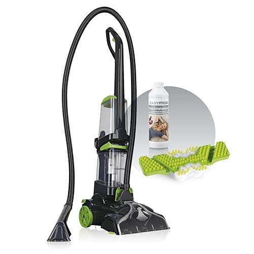 CLEANmaxx Teppich- & Hartbodenreiniger PRO zum Reinigen nahezu aller Hartböden und Auffrischen von Teppichen und Polstermöbeln | Waschsauger inkl. Ersatzbürste & Teppichshampoo von CLEANmaxx