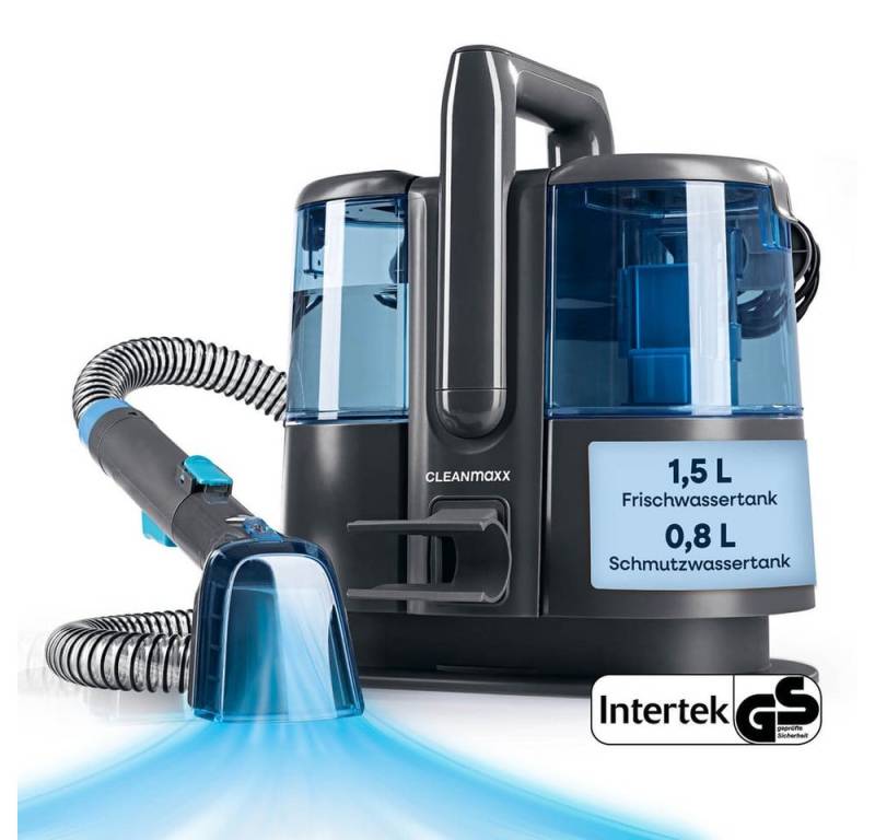 CLEANmaxx Teppichreinigungsgerät Polster und Teppichreiniger Pro Power, 600W, 600 W, 3in1: sprühen, bürsten, saugen mit Frisch- & Brauchwassertank CLEANmaxx Teppichreinigungsgerät Polster und Teppichreiniger Pro Power, 600W, 600 W, 3in1: sprühen, bürsten, saugen mit Frisch- & Brauchwassertank von CLEANmaxx