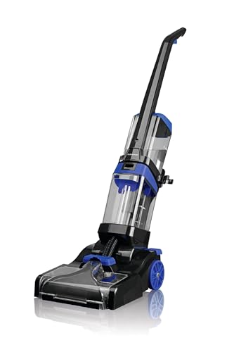 CLEANmaxx Waschsauger mit auswechselbaren Bürsten für Hartböden und Teppiche | Reinigen aller Hartböden und Auffrischen von Teppichen und Polstermöbeln mit Heissluftfunktion, inkl. 500ml Shampoo von CLEANmaxx