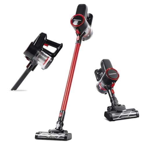 CLEANmaxx kabelloser Akku-Zyklon-Staubsauger | Leistungsstarker Handstaubsauger inkl. 800 ml beutellosem Staubbehälter | Bodensauger mit Edelstahl- & HEPA-Filter | Mit elektr. Bodendüse & LED-Licht CLEANmaxx kabelloser Akku-Zyklon-Staubsauger | Leistungsstarker Handstaubsauger inkl. 800 ml beutellosem Staubbehälter | Bodensauger mit Edelstahl- & HEPA-Filter | Mit elektr. Bodendüse & LED-Licht von CLEANmaxx