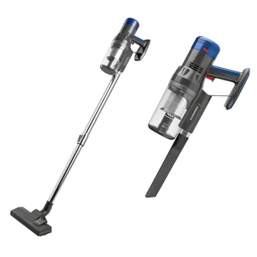 CLEANmaxx kabelloser Hand- und Bodenstaubsauger ohne Beutel | Starker Akku für bis zu 35 Min. Laufzeit | Verstellbares Teleskoprohr erleichtert das Handling | Mit Edelstahl- und EPA-Filter von CLEANmaxx