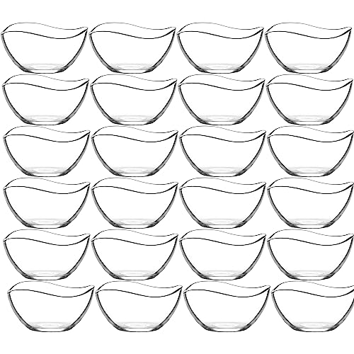 CLEARFEE Glasschalen-Set 24tlg. aus hochwertigem Glas 310 ml Schalen Dessertschale Vorspeise Bowl Glasschüssel spülmaschinengeeignete Gläser Perfekt für zu Hause, Restaurants und Party von CLEARFEE