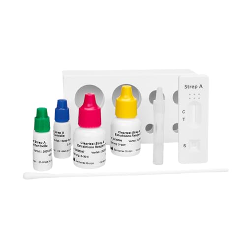 CLEARTEST 01242573 Strep A Teststreifen (10-er Pack) von CLEARTEST