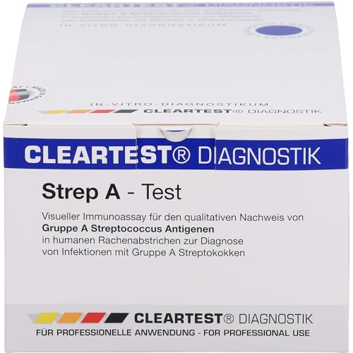 CLEARTEST 02886433 Strep A Kassettentest (20-er Pack) von CLEARTEST
