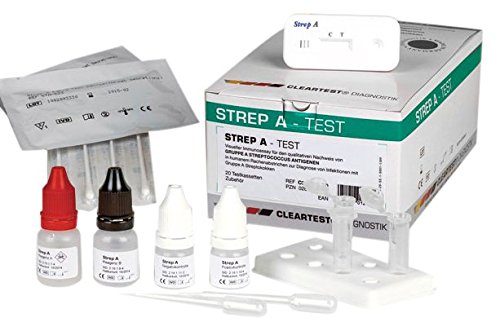 CLEARTEST 09746020 Strep A Kassettentest (5-er Pack) von CLEARTEST