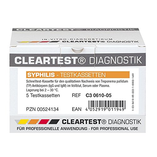 CLEARTEST 524134 Syphilis Test (5-er Pack) von CLEARTEST