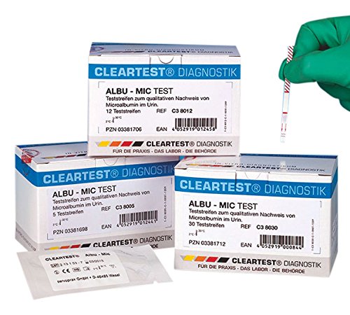 CLEARTEST 9757940 Microalbumin Test, lose (30-er Pack) von CLEARTEST