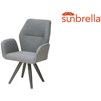 CLEMENTO Walton Dining Sessel Aluminium Sunbrella von CLEMENTO Nina Moghaddam Collection