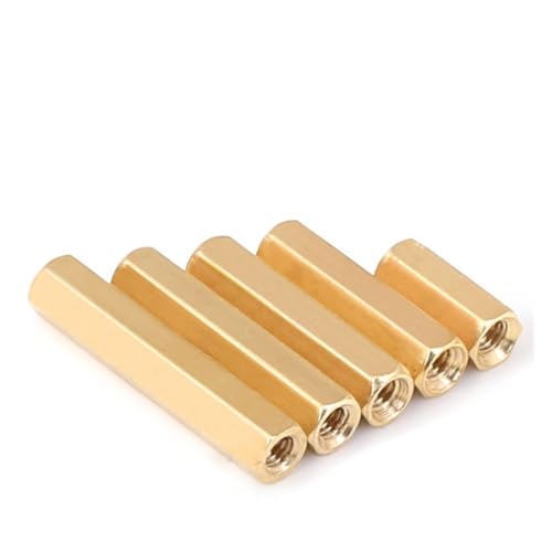 10 stücke M3 3mm Messing Gewinde Hex Double Pass Spacer Kupfer Spalte Unterstützung Mutter(M3 X 25mm) von CLENEA