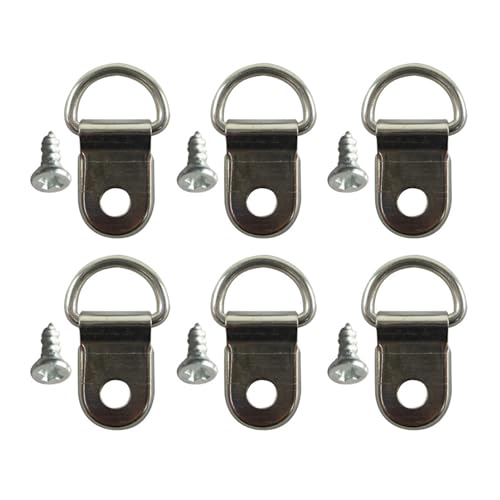 100 Pcs Heavy Duty Einzigen Loch D lock up Hängen Haken Kleiderbügel Mit Schrauben 100 Pcs Heavy Duty Einzigen Loch D lock up Hängen Haken Kleiderbügel Mit Schrauben von CLENEA