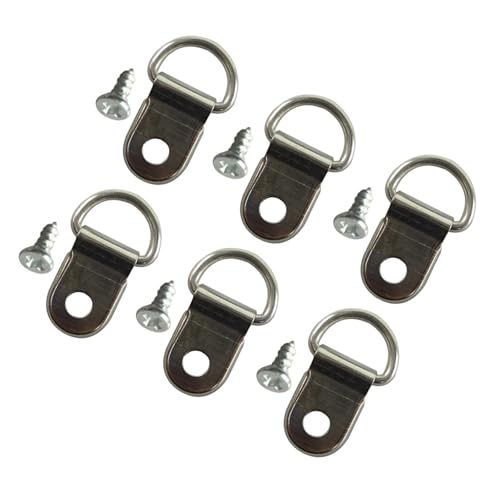 100 Pcs Heavy Duty Einzigen Loch D lock up Hängen Rahmen Haken Kleiderbügel Mit Schrauben 100 Pcs Heavy Duty Einzigen Loch D lock up Hängen Rahmen Haken Kleiderbügel Mit Schrauben von CLENEA