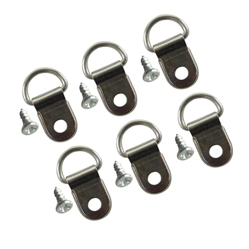 100 Pcs Heavy Duty Einzigen Loch D lock up Hängen Rahmen Haken Kleiderbügel Mit Schrauben 100 Pcs Heavy Duty Einzigen Loch D lock up Hängen Rahmen Haken Kleiderbügel Mit Schrauben von CLENEA