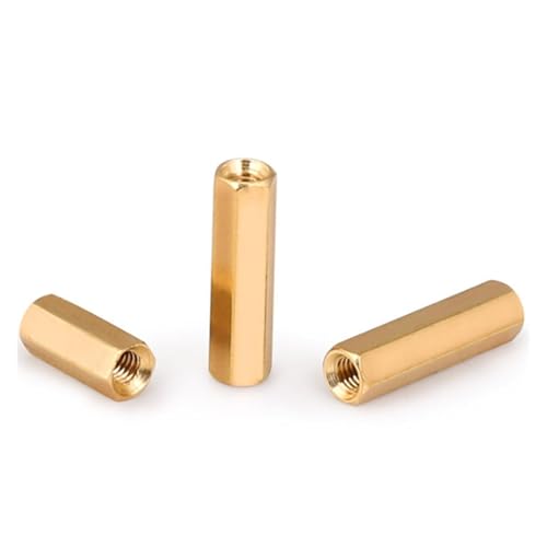 20 stücke M2 Messing Gewinde Hex Double Pass Spacer Kupfer Spalte Unterstützung Mutter Bord(M2X24mm) von CLENEA