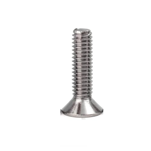 50 stücke 304 A2 Edelstahl Hex Innensechskant Flache Senkschraube Schraube(30mm) von CLENEA