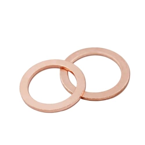 5Pcs Dichtung Abdichtung Kupfer Washer Boot Washer Flache Dichtung lock up Fitting(M10 x16x2) von CLENEA