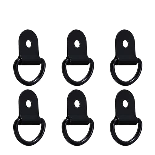 6 stücke Schwarz D Form Pull Haken Zurrgurt Anker lock up Edelstahl Ladung Zurrgurt lock up von CLENEA