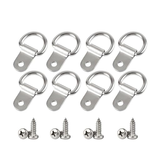 8 stücke 5 * 22mm 304 Edelstahl D lock up Bild Kleiderbügel Mit Schrauben Hängen Einzel Loch von CLENEA