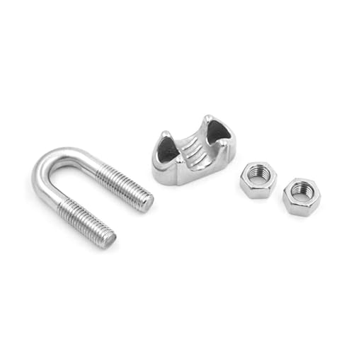 CLENEA 1Pc U Typ Klemme Draht Clips Seil Clip Kabel Schrauben Rigging Hardware Klemmen 304 Edelstahl(M2) von CLENEA
