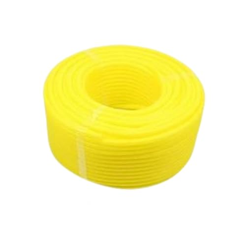 CLENEA 3 Meter PP-isoliertes Wellrohr 7,5 mm-34,5 mm Drahtschlauch-Einfädelschlauch Kunststoff-Wellrohr-Schutzhülle(Yellow,11.6 x 8mm) von CLENEA