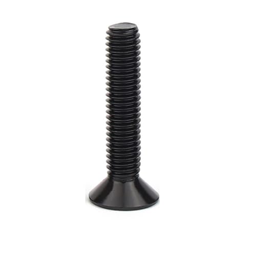 Schwarze Senkkopfschraube mit Innensechskant, Güteklasse 12.9, hochfeste Rundkopfschraube aus Kohlenstoffstahl(M8x35) von CLENEA