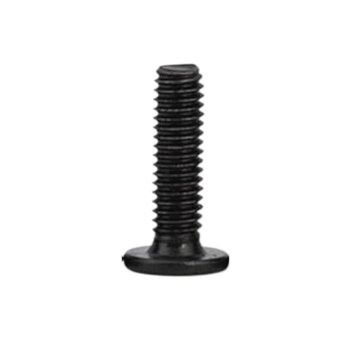 Schwarze superflache Waferkopfschraube aus Edelstahl 304(35mm,M2.5) von CLENEA