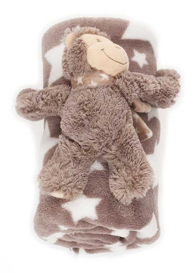 Babydecke Baby Kuscheldecke CL 0033 Grau - Stern, CLEO STYLE Babydecke Baby Kuscheldecke CL 0033 Grau - Stern, CLEO STYLE von CLEO STYLE