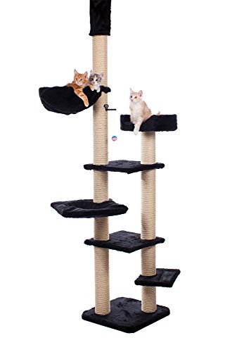 CLEVERCAT Deckenkratzbaum Bardolino. Besonders standfest und stufenlos verstellbar durch den Deckenspanner. Lieferbar in vielen Farben. Made in Germany von CLEVERCAT