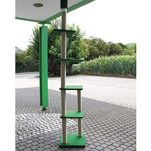 CLEVERCAT Outdoor Kratzbaum Terrasso AVA, deckenhoch ideal für den Außenbereich Made in Germany von CLEVERCAT