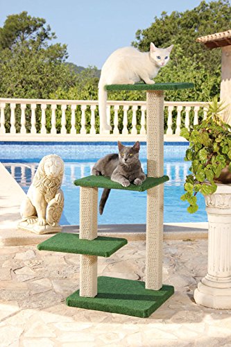 CLEVERCAT Outdoor Modell Formentera. Ideal für die überdachte Terasse oder Balkon. Outdoor Kratzen für Ihren Stubentiger. Made in Germany (7422) von CLEVERCAT