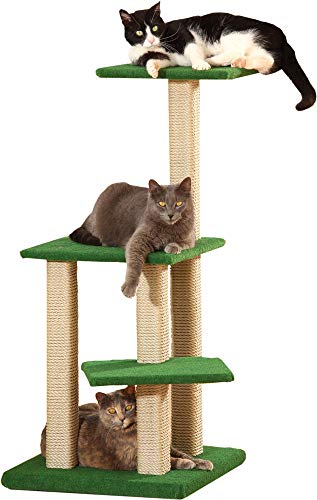 CLEVERCAT Outdoor Modell Lugano ermöglicht Krallenwetzen und Ausschau halten an der frischen Luft. Made in Germany mit Ersatzteilnachkaufgarantie von CLEVERCAT