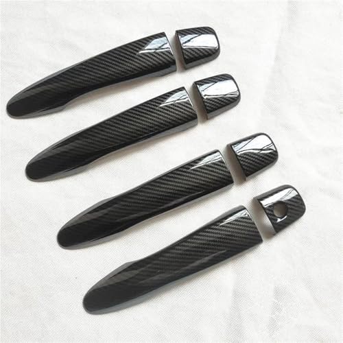 Auto Chrom Türgriff Abdeckung Zubehör Kunststoff Imitation Carbon Faser Für Nissan Für Qashqai J11 2014-2019 Außenverkleidung(Style 1) von CLFJWZ