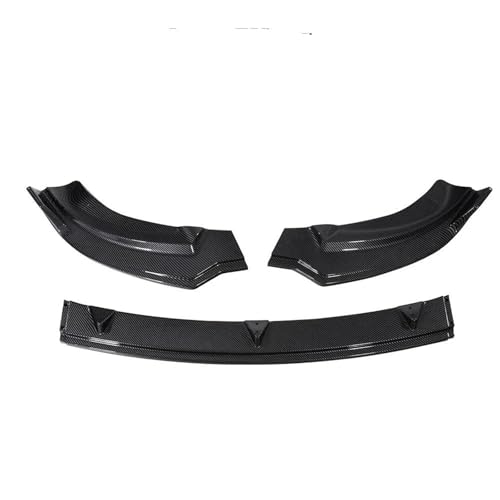 Auto Front Lower Bumper Lip Spoiler Modifikation Körper Kit Stoßstange Diffusor Schutz Für Tesla Für Modell Y 2017-2023(Gloss Carbon Fiber) von CLFJWZ