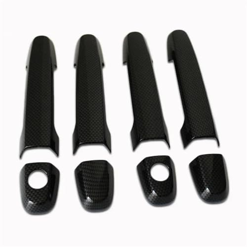 CLFJWZ ABS Mattschwarze Autotürgriffabdeckung Zubehör Für Hilux Für Vigo 2005 2006 2007 2008 2009 2010-2014 Außenverkleidung(Carbon fiber) von CLFJWZ