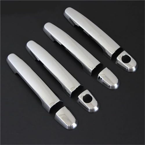 CLFJWZ ABS Mattschwarze Autotürgriffabdeckung Zubehör Für Hilux Für Vigo 2005 2006 2007 2008 2009 2010-2014 Außenverkleidung(Chrome) von CLFJWZ