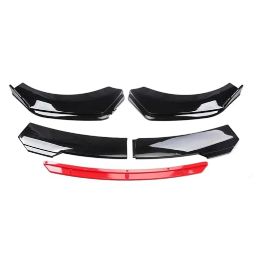 CLFJWZ Auto Front Körper Stoßstange Spolier Lippe Kinn Diffusor Splitter Kit Schutz Für Hyundai Für Genesis Für Coupe 2009-2022(Black Red) von CLFJWZ