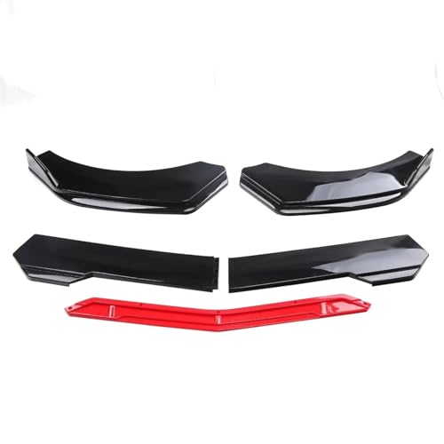 CLFJWZ Auto Front Stoßstange Kinn Lip Spoiler Body Kits Splitter Rock Diffusor Schutz Schutz Abdeckungen Für Explorer 2000-2008(Black Red) von CLFJWZ