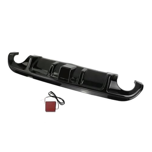 CLFJWZ Auto Heckstoßstange Diffusor Spoiler Mit Bremslicht Modifikation Racing Heckstoßstange Lippe Für Infiniti Q50 2014–2017(Gloss Black) von CLFJWZ