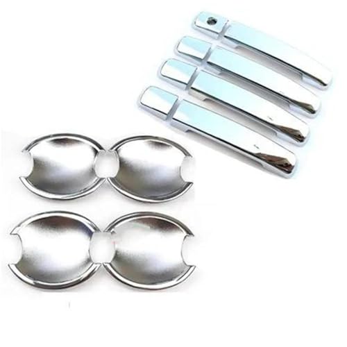 CLFJWZ Autotürgriffabdeckung Türschüsselverkleidung Für Nissan Für Qashqai J10 Für Sentra Für Altima Für Quest 2005 2006 2007 2008 Außenverkleidung(Style 4) von CLFJWZ