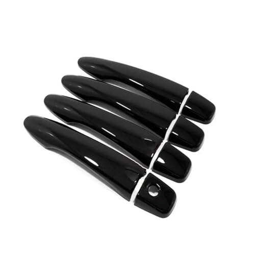CLFJWZ Autotürgriffabdeckungsaufkleber Für Nissan Für Qashqai J11 2015 2016 2017-2020 ABS Chrom-Styling-Zubehör Außenverkleidung(Black 2 button) von CLFJWZ
